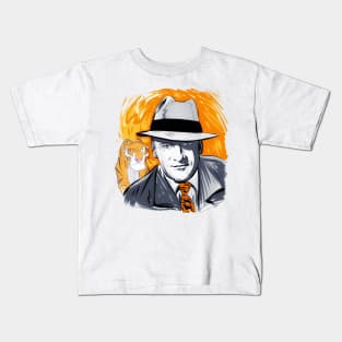 George Sanders - An illustration by Paul Cemmick Kids T-Shirt